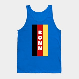 Bonn City in German Flag Vertical Tank Top